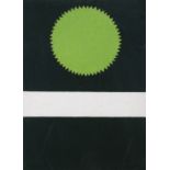 Patrick Scott HRHA (1921-2014)Abstract Composition (Green on black)Felt collage, 44.5 x 31.8cm (