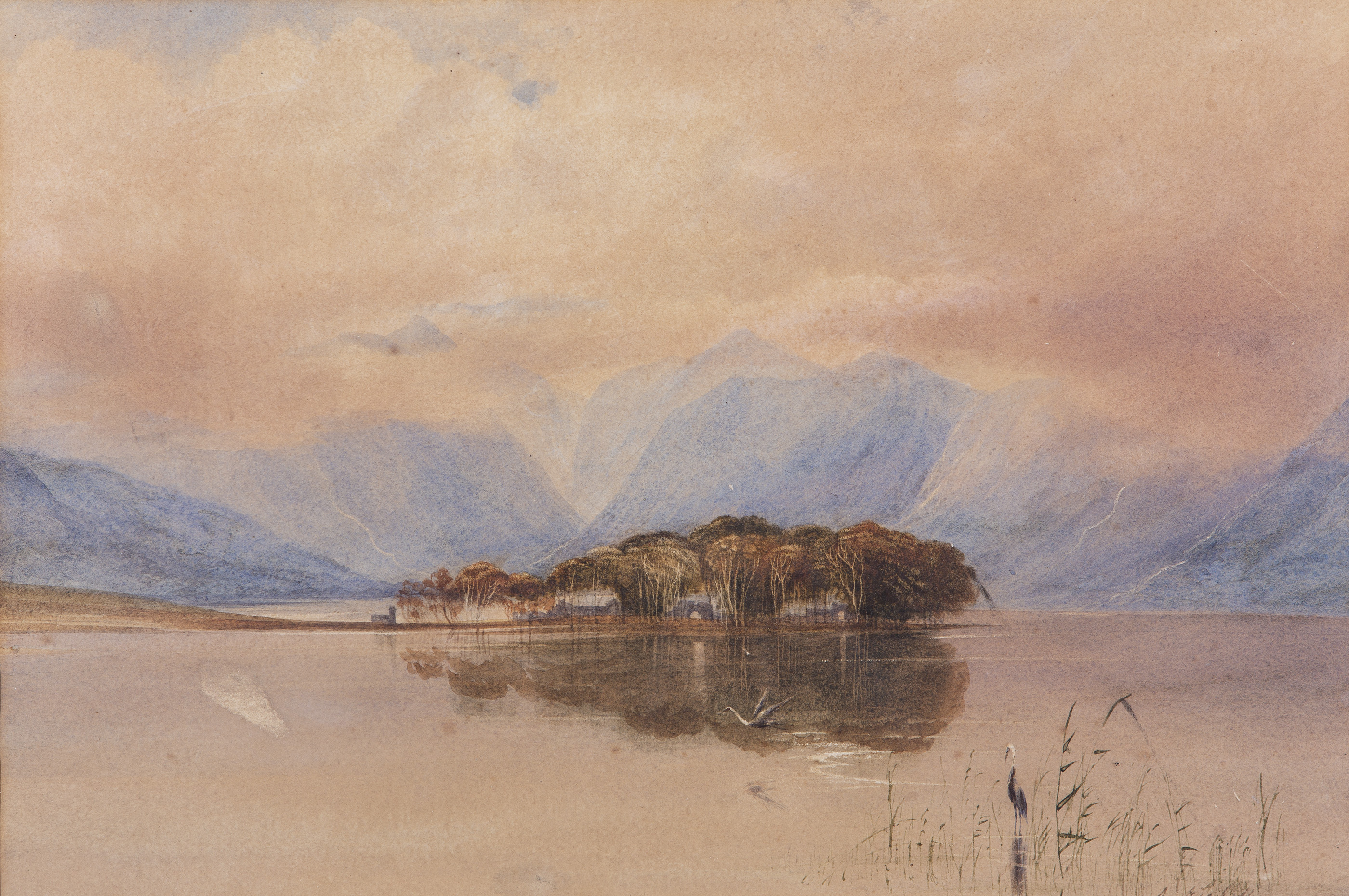 Andrew Nicholl RHA (1804-1886)Gougane Barra, Co. CorkWatercolour on paper, 35 x 51cm (13 x 20'')