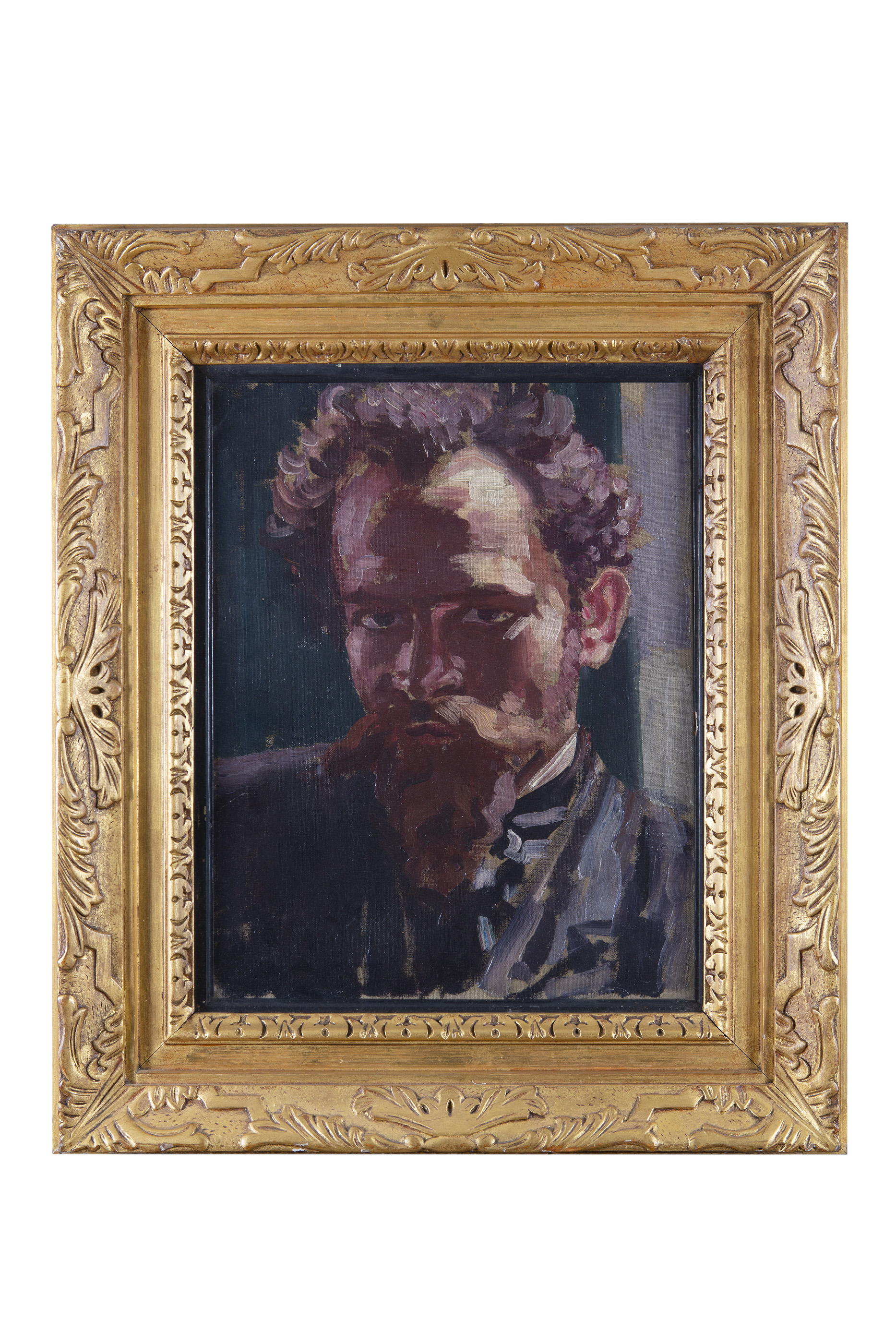 ***WITHDRAWN*** John OM RA (1878-1961)Self PortraitOil on canvas, 46 x 35cm (18 x 13¾'')A letter is - Image 2 of 3