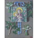 Lady Beatrice Glenavy RHA (1881-1970)MadonnaOil on canvas, 40 x 29.5cm (15¾ x 11½'')Signed with