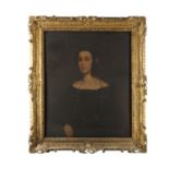 ENGLISH SCHOOL (19TH CENTURY)Portrait of a Young Lady, in a Black DressOil on canvas, 74 x 61cm