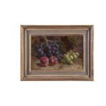 WILLIAM HUGHES (1842 - 1901)Still life with fruit Oil on canvas, 20 x 30.5cmSigned and dated 1872