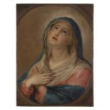 ITALIAN SCHOOL (17TH/18TH CENTURY)The MadonnaOil on canvas, 68 x 50cm In a feigned oval