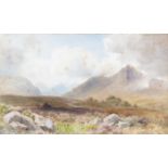 J. W CAREY RUA (1859 - 1937)West of Ireland Mountain LandscapesA pair, 35 x 52cmOne signed and dated