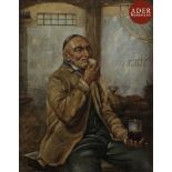 D. ABRAHAMSON (XXe siècle) Juif au verre de vin