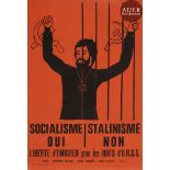 [AFFICHE EN FAVEUR DES JUIFS D’URSS] Socialisme oui, Stalinisme non. Liberté d’émigrer pour les