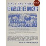 [AFFICHE EN FAVEUR DES JUIFS D’URSS] Vingt ans après le massacre des innocents Impr. rue des