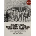 [AFFICHE EN FAVEUR DES JUIFS D’URSS] This year in russia, it’s still againt the law to say «Next