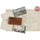 Dmitri Dmitrievitch BOUCHÈNE (1893 - 1993) Un grand carnet de dessins dont la couverture porte la