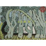 Jacques (Yakov Abramovitch) CHAPIRO (1897 - 1972) Allée d’arbres Gouache. Signée en bas à droite