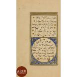 Petit Coran ottoman, Anatolie, signé Abd al-Rahman al-Kamil al-Siwasi et daté 1275H. / 1858