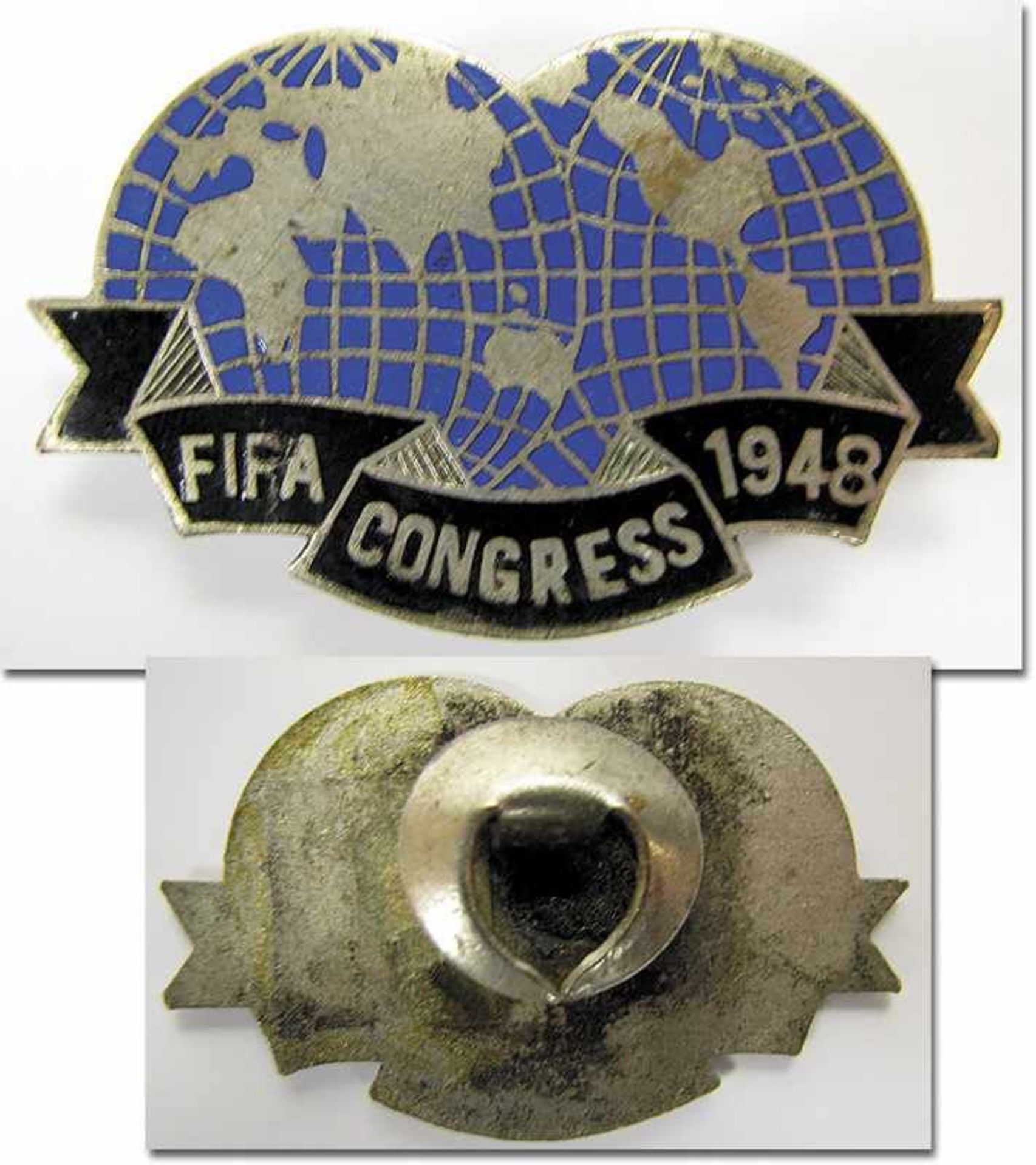 FIFA Congress 1948 Participation badge World Cup - Particiaption badge „FIFA Congress 1948“ which