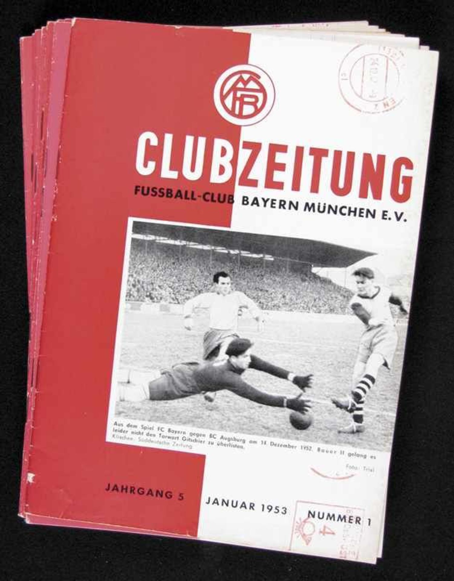 F.C. Bayern München Clubmagazin 1953. - München-Clubzeitung 53 - Clubzeitung des F.C. Bayern München