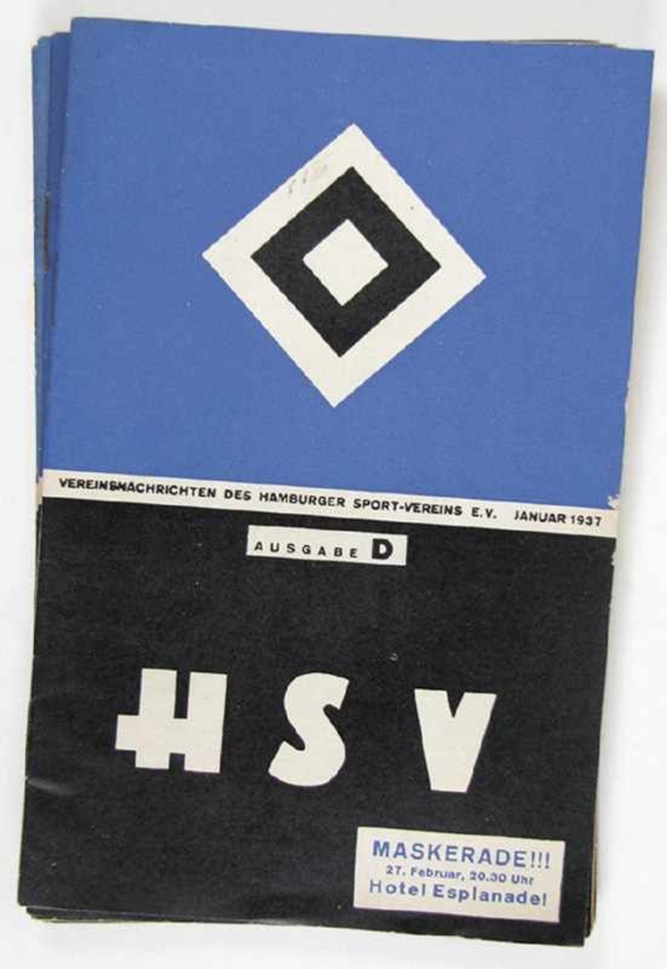 Hamburger SV Clubmagazin 1937. - HSV-Vereinsnachrichten 37 - Vereinsnachrichten des Hamburger