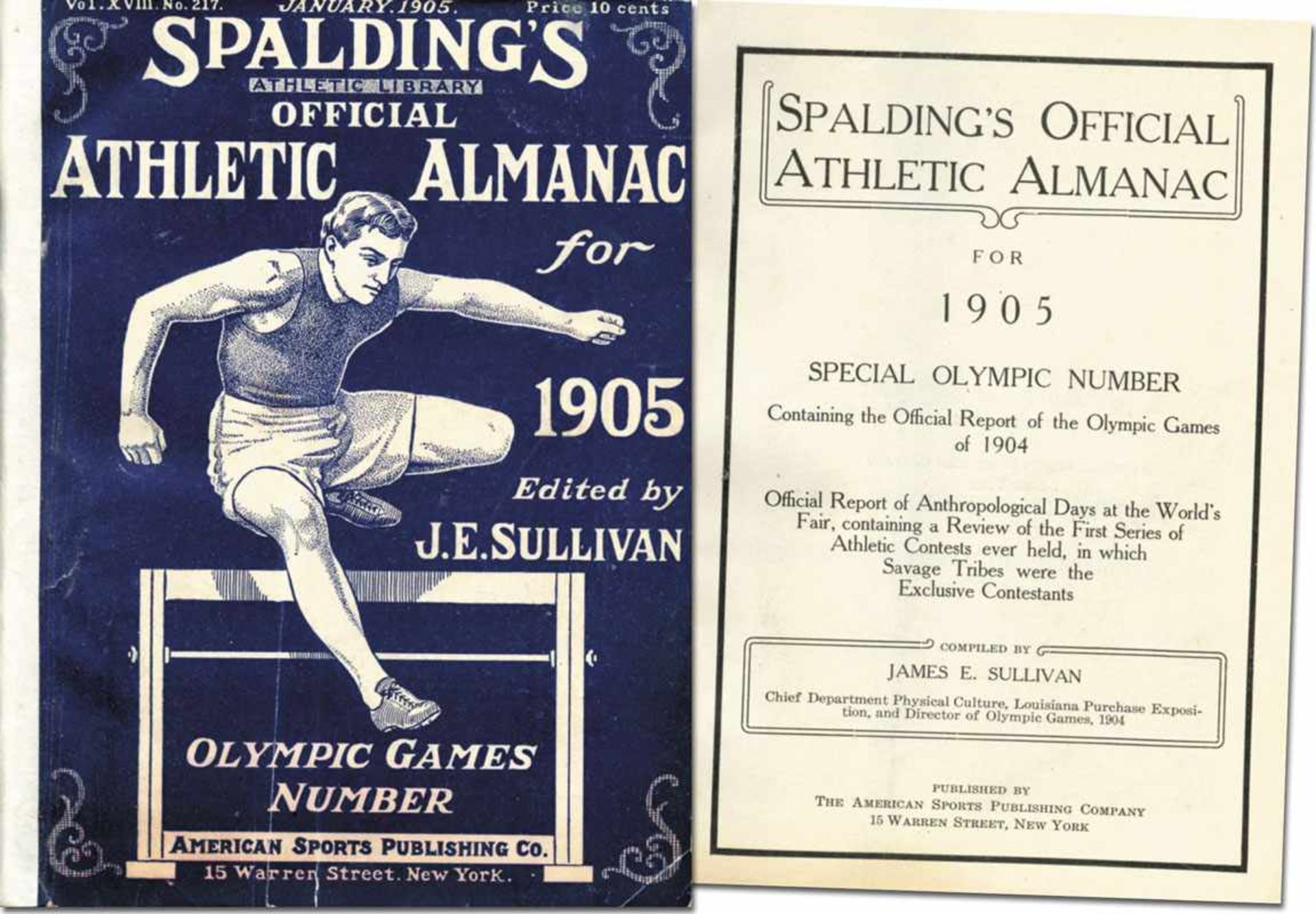 Olympic Games St.Louis 1904. Official Report - Spaldings Official Athletic Almanac for 1905. Olympic