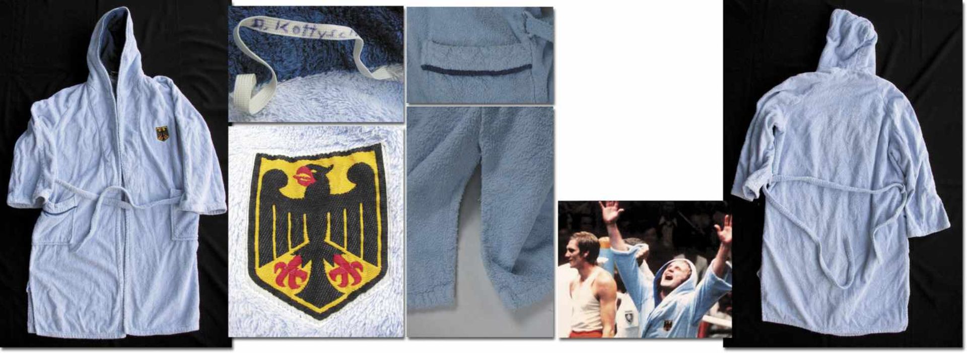 Olympic Games 1972 match worn Boxing robe Germany - Original match worn fight jacketof the German