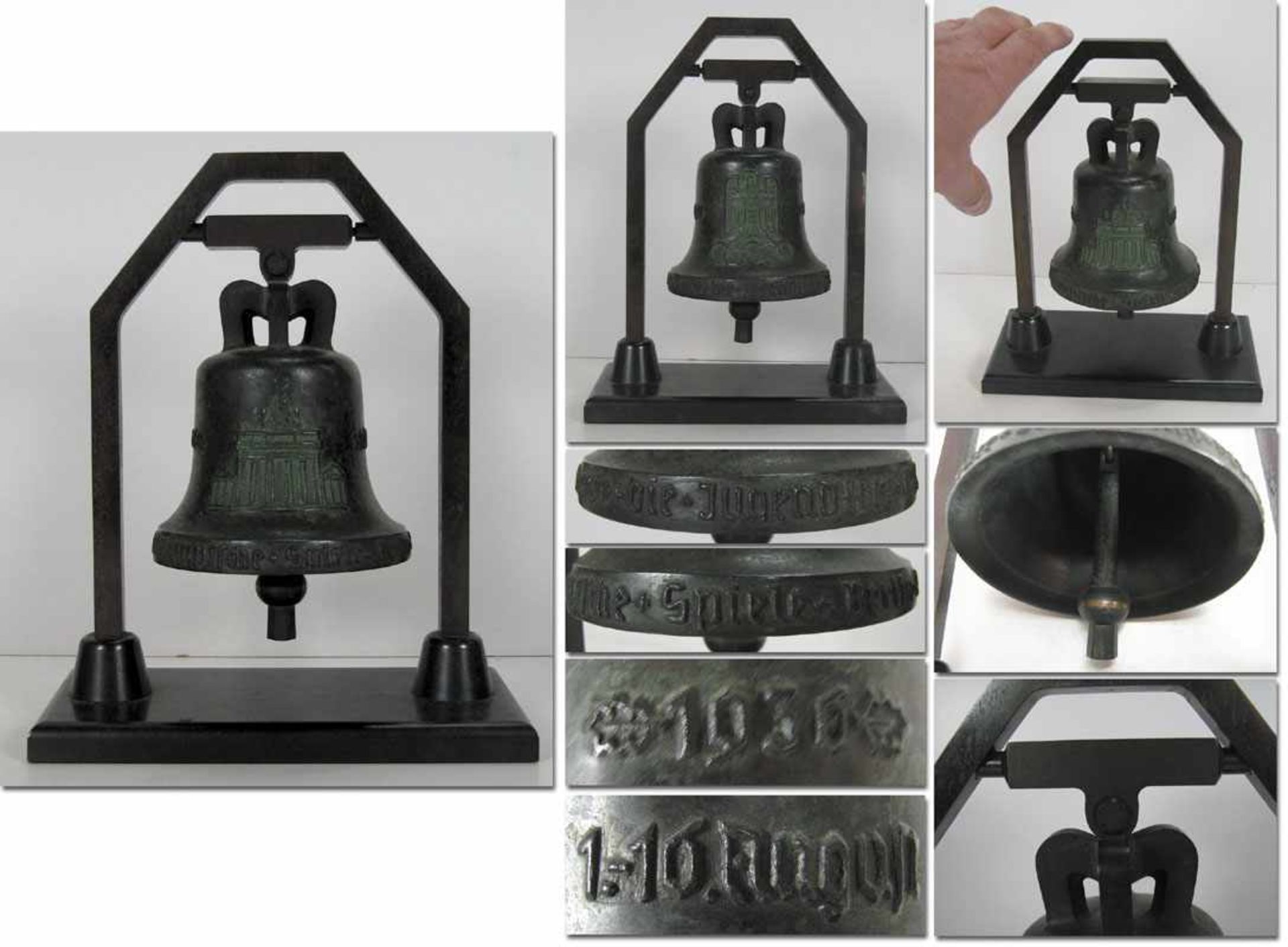 Olympic Games Berlin 1936. Bronze Bell - Bronze cast modelled from the original in the Olympic Tower