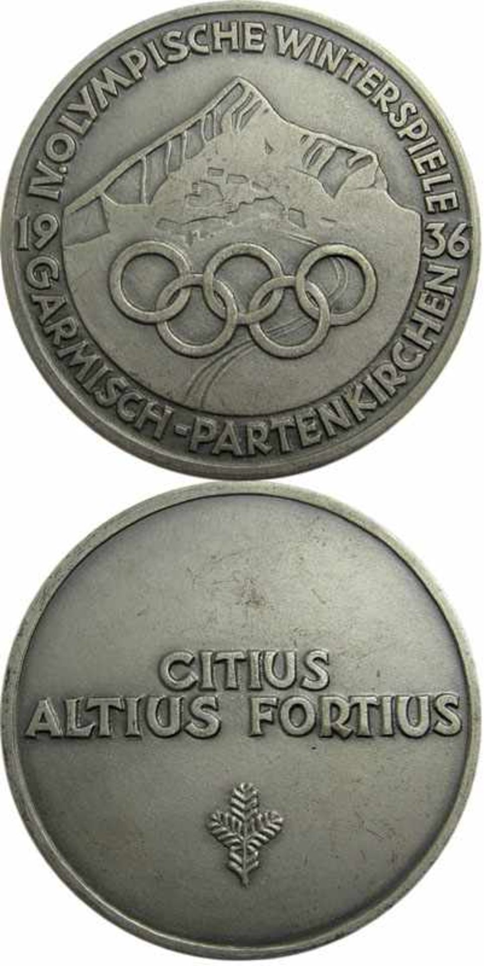 Olympic Winter games 1936. Participation medal - for Garmisch-Partenkirchen in Silver!!! Bronze,