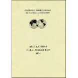 World Cup 1974 Official FIFA Reglement - Regulations World Cup 1974. (English) Official terms,