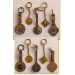 UEFA Key Ring Collection 1962 - 1965 - UEFA key ring collection. Beautiful collection of five