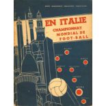 World Cup 1934. Rare Preview - Official preliminary report for the Football World Cup in Italy 1934,