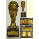 FIFA World Cup. Official Mini World Cup 1974 - high quality reproduction presented by the FIFA to