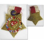 UEFA Youth Cup 1967 Turkye Participation badge - "XX Avrupa Gencler Turnovas 1967". International