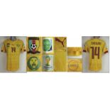 World Cup 2014 match worn football shirt Cameroon - Original match worn shirt Cameroon with