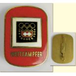 Participation badge:Olympic Games 1964 Athlets - Participation badge Olympic Games 1964 Athletes.