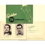 World Cup 1958. Swedish Sticker Album from Guldus - With portraits of the Swedish players, size