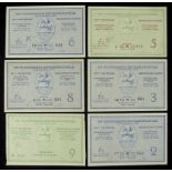 Olympic Games Stockholm 1956 6 Tickets - for th XVIth Olympiad Equesttrian Games Stockholm 1956.