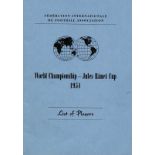 FIFA World Cup 1954 Official List of Players - World Championship - Jules Rimet Cup 1954. List of