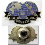 FIFA Congress 1948 Participation badge World Cup - Particiaption badge „FIFA Congress 1948“ which