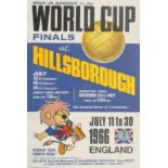World Cup 1966. Big Official poster WC 1966 - Large official colour advertising poster for the World