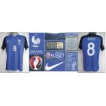 UEFA Euro 2016 match worn football shirt France - Original match worn shirt France with number 8.