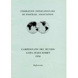 World Cup 1954. Official FIFA Regulations - Reglamento del Campeonato del Mundo Copa Jules Rimet