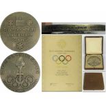 Olympic Winter Games 1952. Gold Winner medal - Original winner medal for the first place in figure