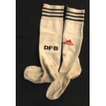 World Cup 2006 match worn football socks Germany - Original match worn football socks Arne