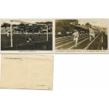 Olympic Games 1924. 2 German Movie Postcards - Two German black-and-white photo postcards „Der