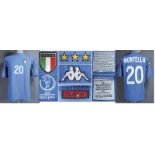 World Cup 2002 match worn football shirt Italy - Original match worn wshirt Italy with number 20.