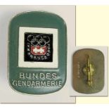 Olympic Games 1964 Participation Badge Police - Innsbruck 1964 Winter. „Bundes-Gendarmerie“ Badge