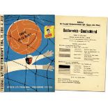 World Cup 1954. Programm Germany v Austria - 30th June. Official original, size 21x15cm, 32 pages