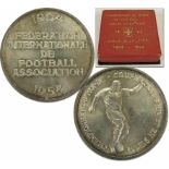 World Cup 1954. Commemorative Silver Coin boxed -Münze 1954 - ORIGINAL GEDENKMÜNZE AUS DEM JAHRE