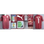 World Cup 2014 match worn football shirt Italy - Original match worn goalie shirt Italy with