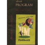 Programme: World Cup 1958. Semi-F Brasil v France - Programme: World Cup 1958. Semi final Brazil