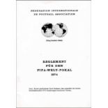 World Cup 1974. Official FIFA Regulations - Regulations FIFA World Cup 1974. Official regulations