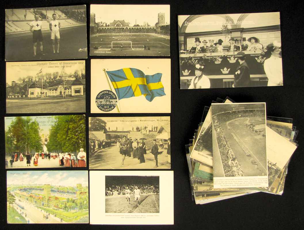 Olympic Games 1912 51 Postcards - 51 postcards Olympic Games in Stockholm 1912, 13.5 x 5 to 17 x