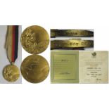 Olympic Games Seoul 1988. Gold Winner medal - Original gold winner medal from the Olympic Games in