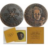 Participation Medal: Olmypic Winter Games 1956. - Official medal for athletes in Cortina d'Ampezzo