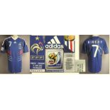 World Cup 2010 match worn football shirt France - Original match one shirt France with number 7.